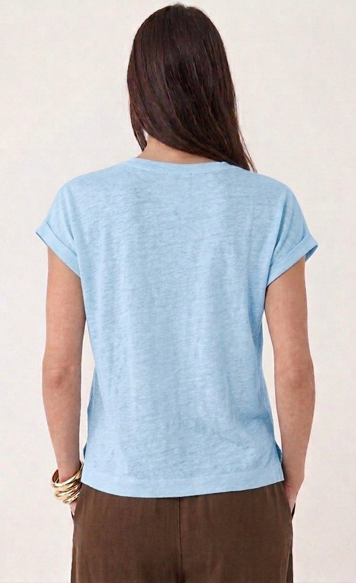 Majestic Filatures Stretch Linen Sleeveless Scoopneck