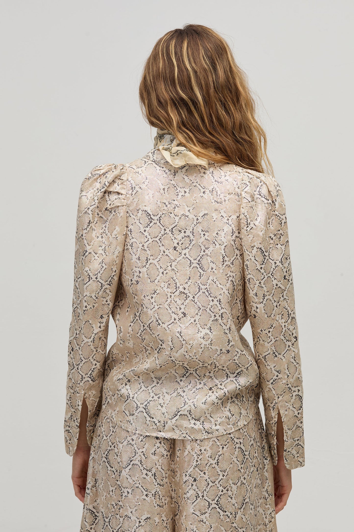 Lanhtropy Lilium Metallic Linen Shirt