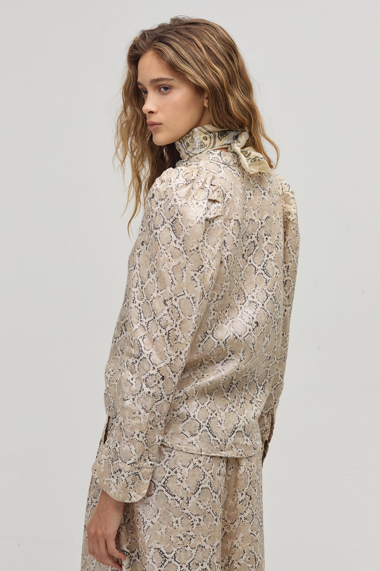 Lanhtropy Lilium Metallic Linen Shirt