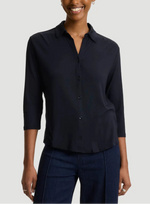 Majestic Soft Touch 3/4 Sleeve Semi Relaxed Shirt