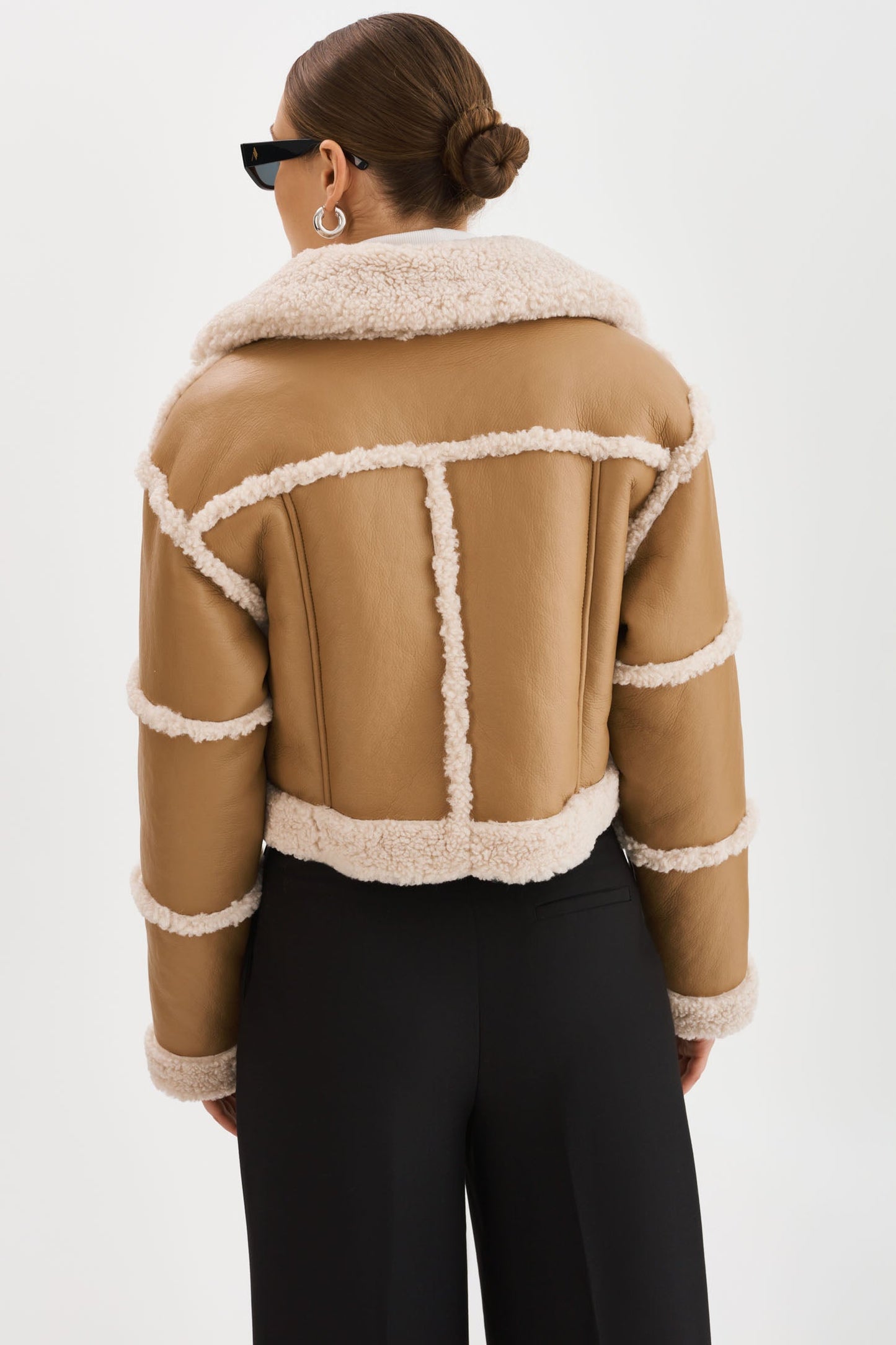 Lamarque Mariane Detachable Faux Shearling Coat