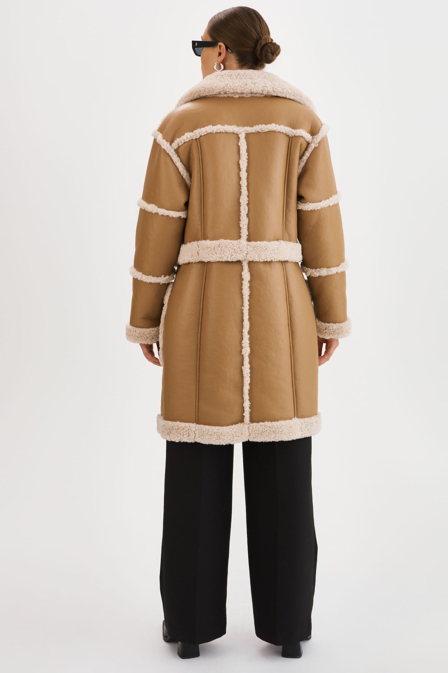 Lamarque Mariane Detachable Faux Shearling Coat