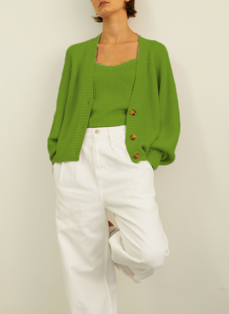 Zara puff 2024 sleeve cardigan