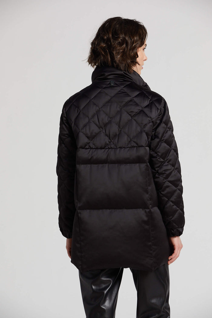Adroit Praline Quilted Down Coat