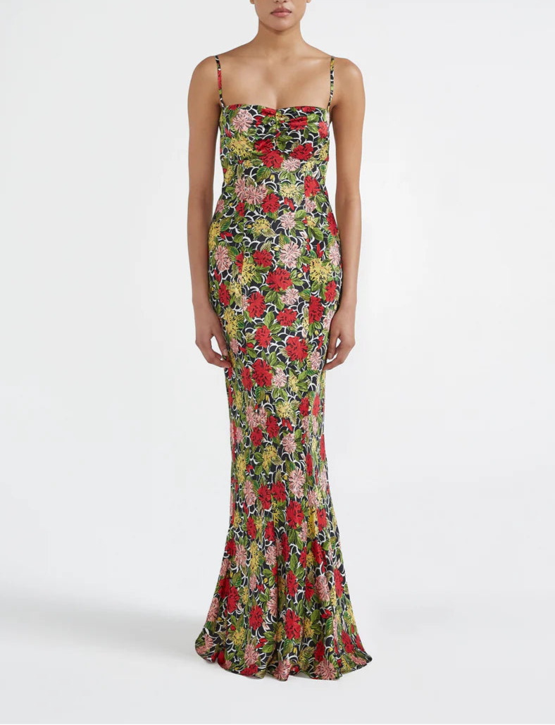 Saloni Renee Long Dress - Lantana Noir Saloni Renee Long Dress - Lantana Noir