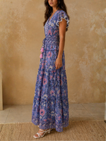 SALROSA Long Print Dress_JC-10