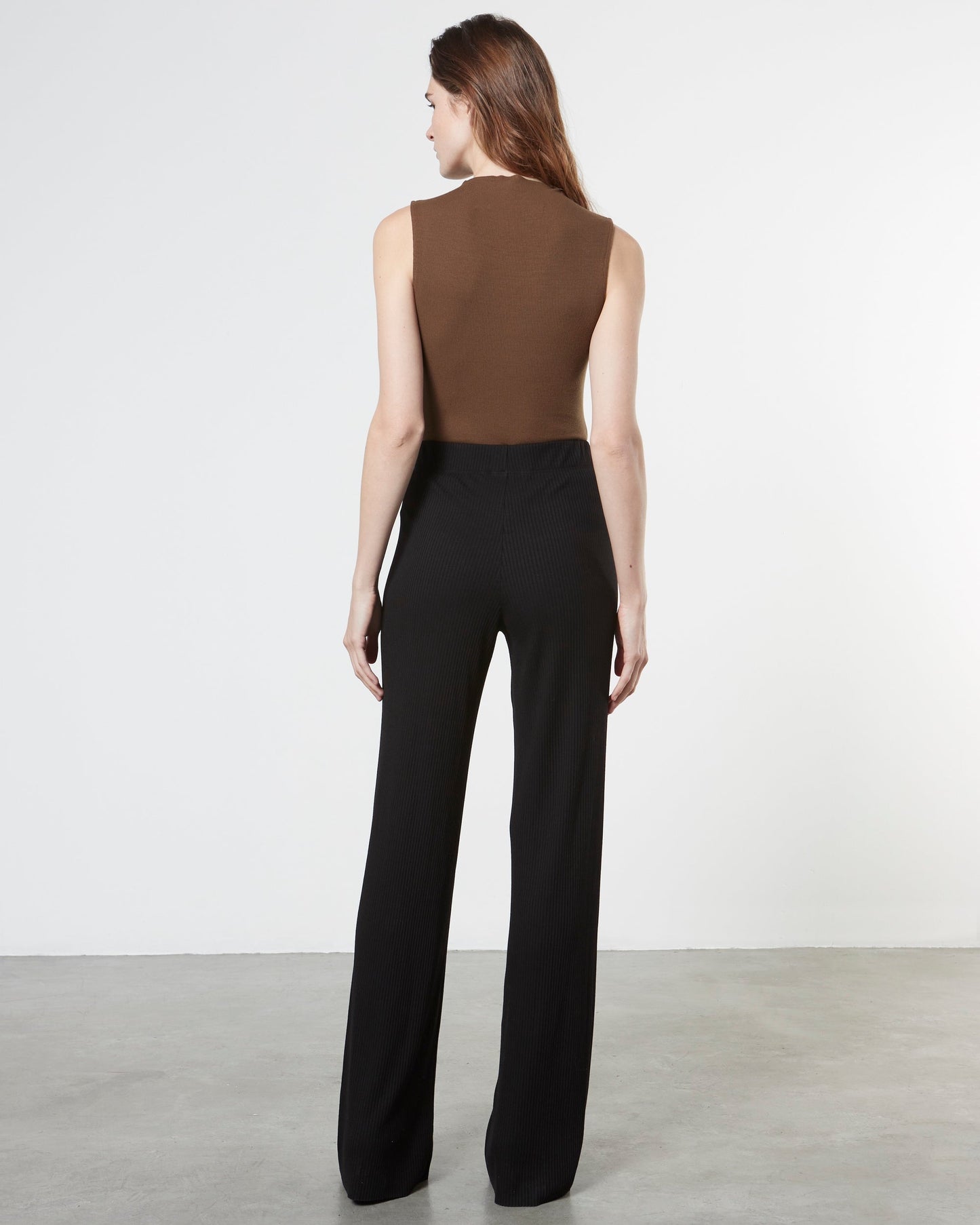 Enza Costa Rib Straight Leg Trouser