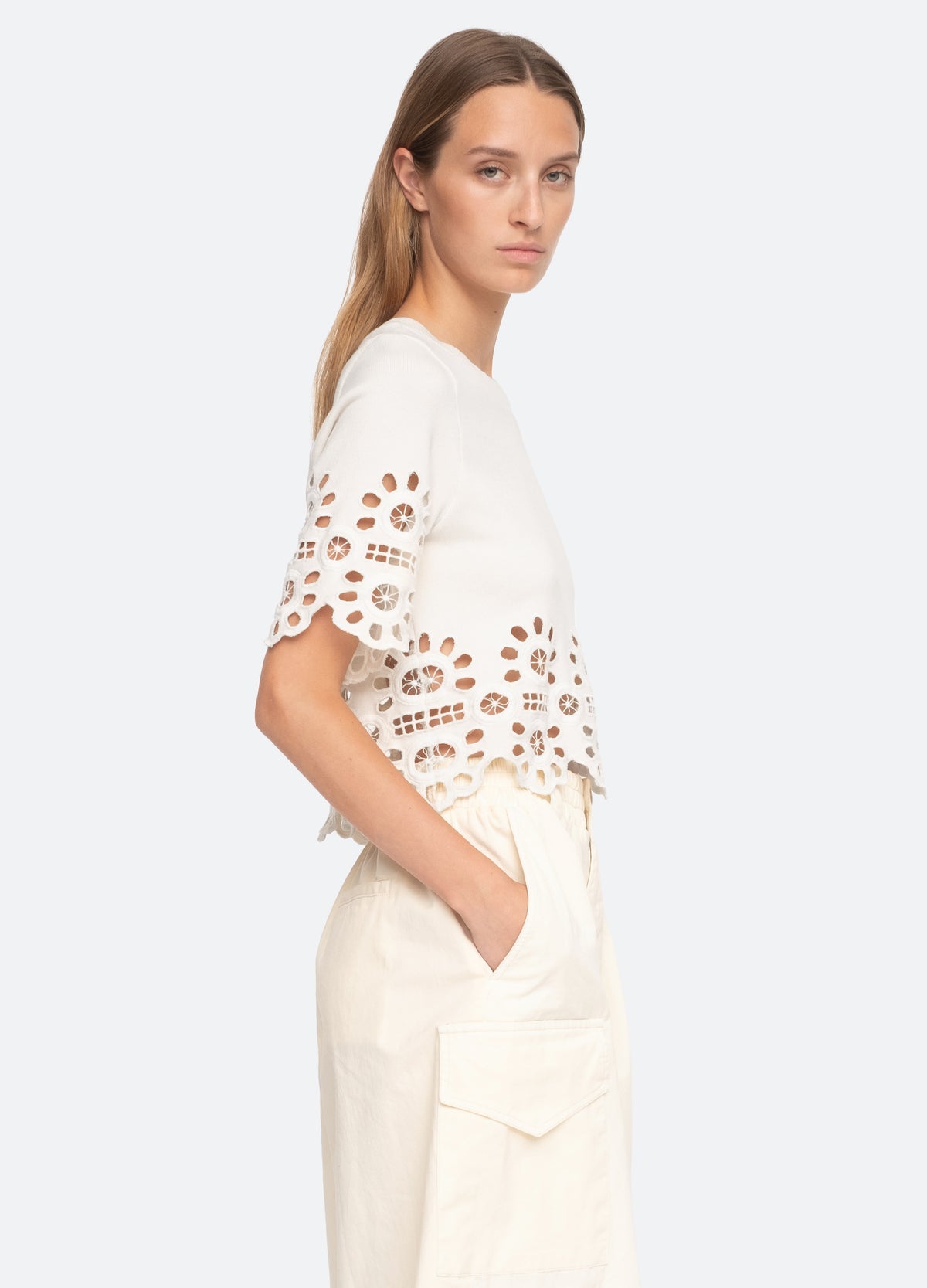 Sea Elysse Embroidery Sweater