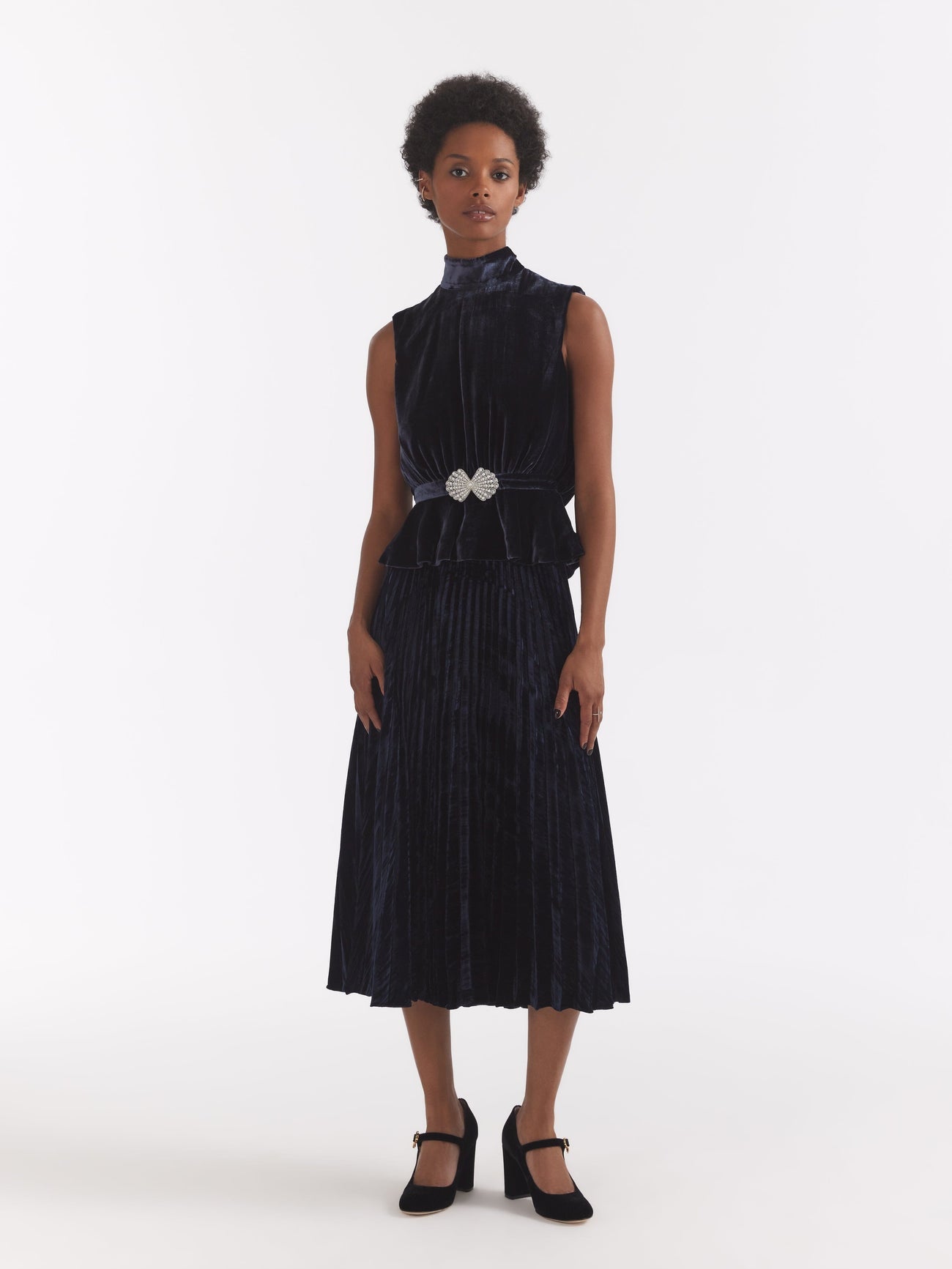 Saloni Fleur Velvet Top