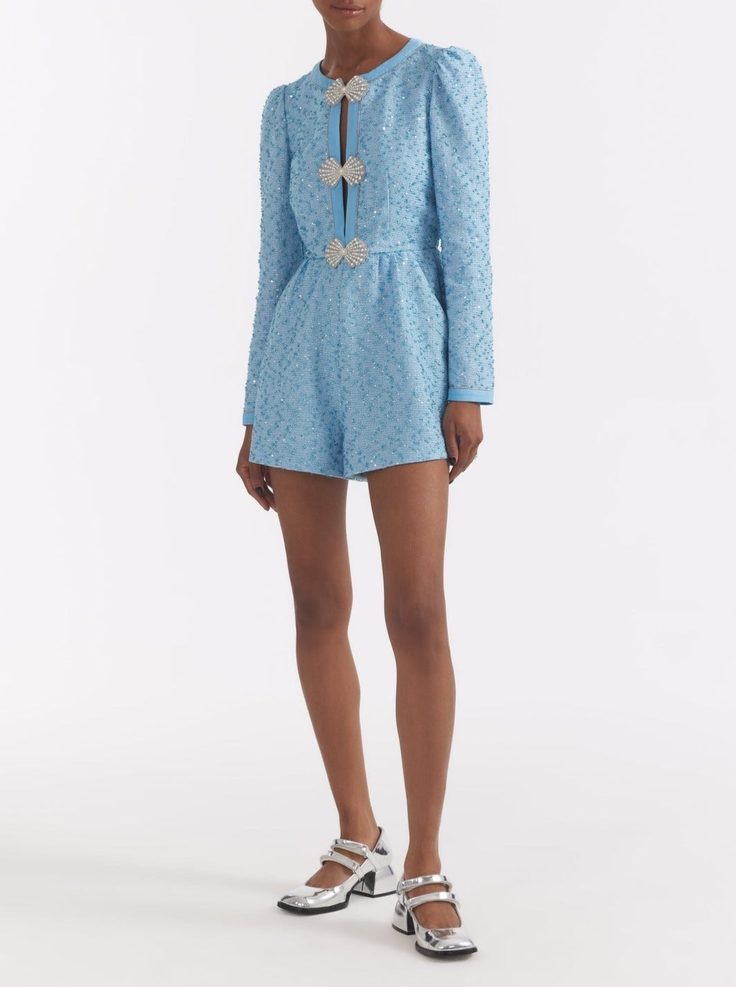 Saloni Camille Bows Playsuit