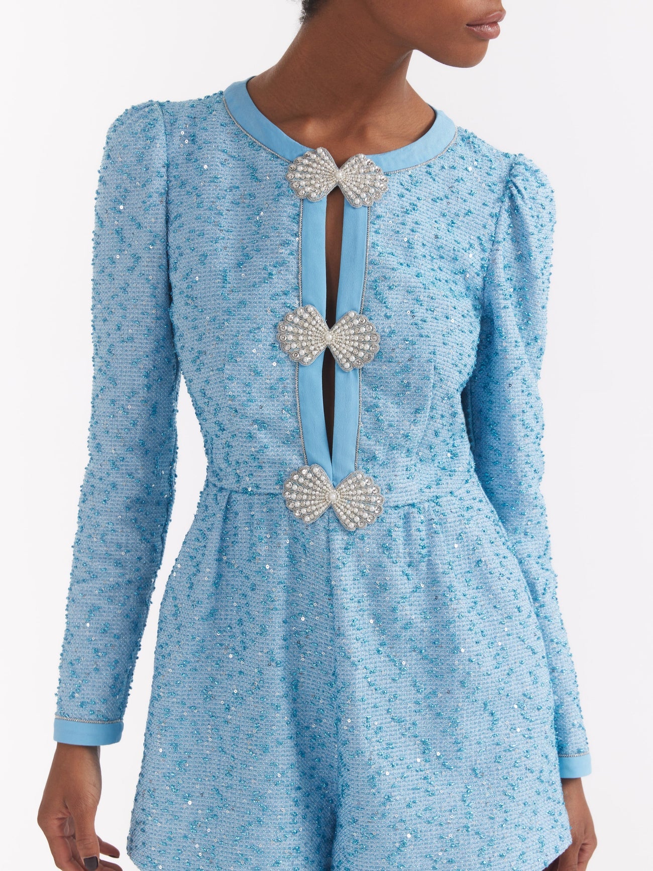 Saloni Camille Bows Playsuit