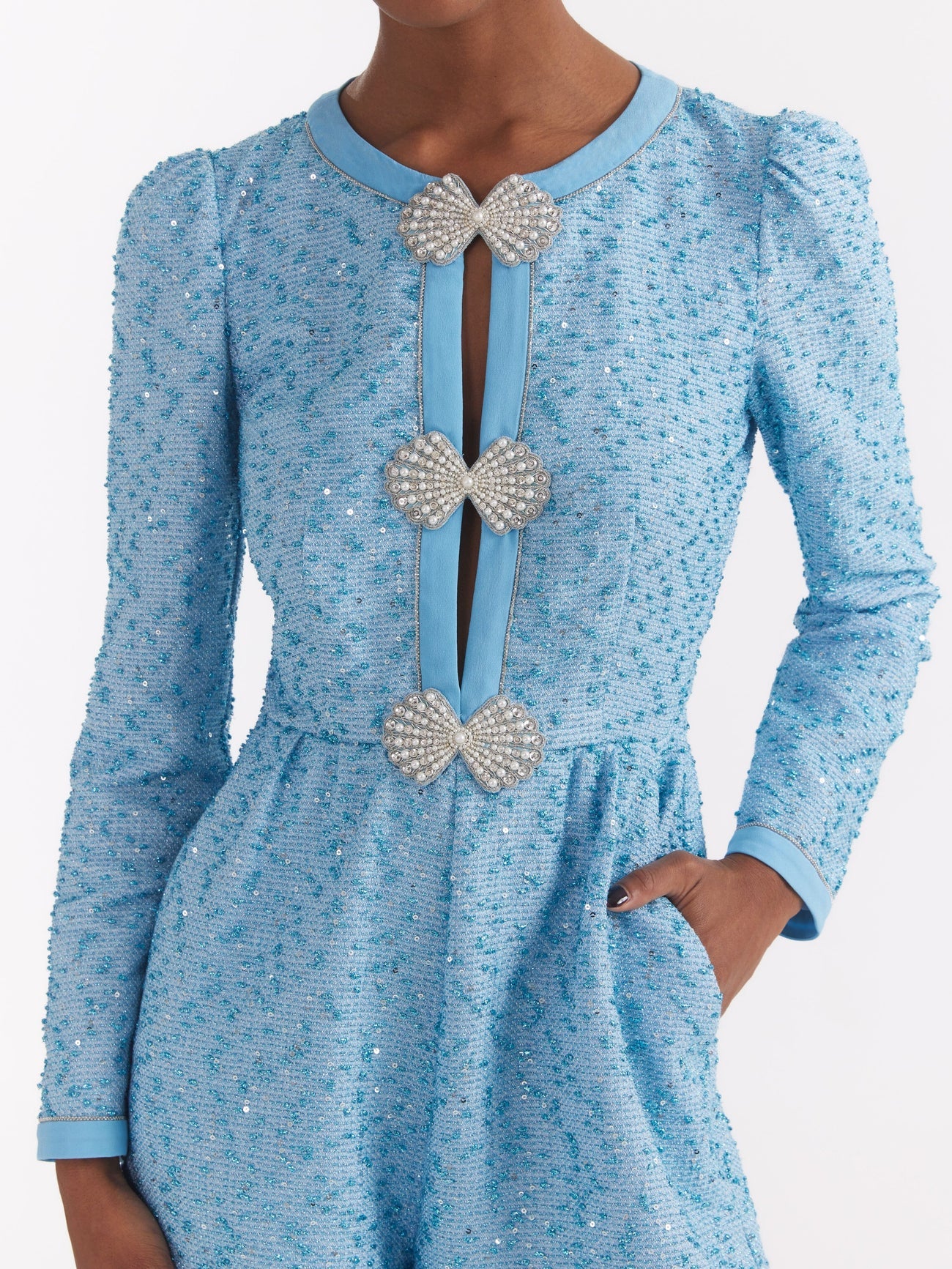 Saloni Camille Bows Playsuit