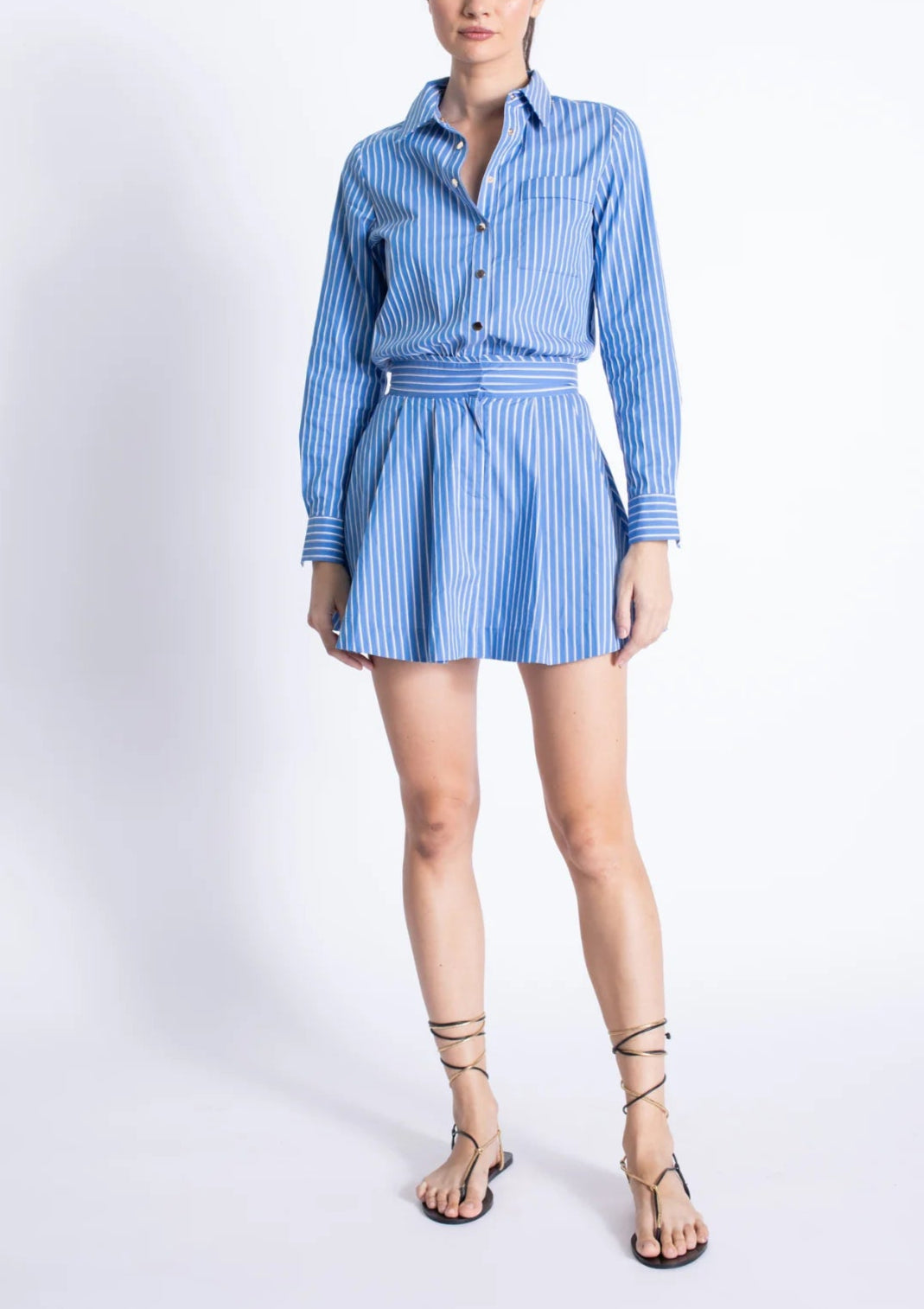 Karina Grimaldi Reed Poplin Mini Dress Gallery Couture Karina Grimaldi Reed Poplin Mini Dress Gallery Couture