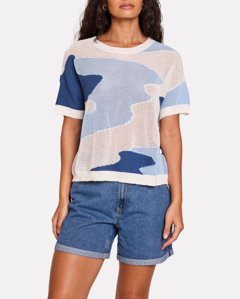 Wispr Mix Stitch Camo Tee