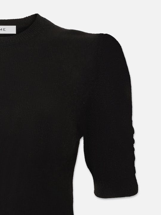 FRAME Ruched Sleeve Cashmere Sweater