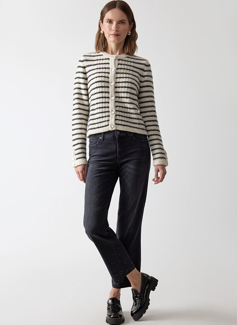 Autumn Cashmere Tuxedo Front Cable Jacket