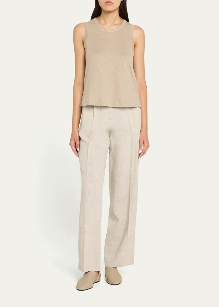 Majestic Filatures Stretch Linen Crewneck Tank