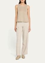 Majestic Filatures Stretch Linen Crewneck Tank