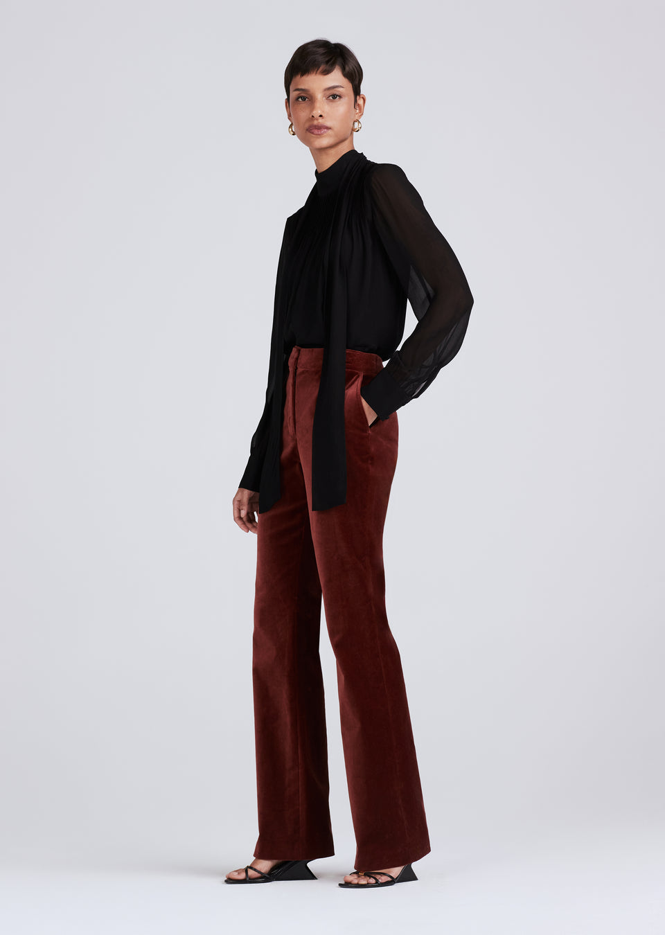 Derek Lam Valentine Neck Tie Blouse