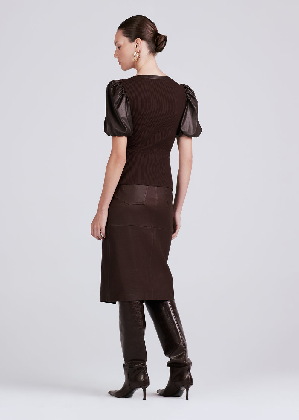 Derek Lam Willa Ballon Sleeve Top