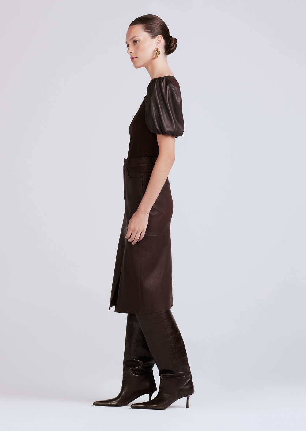 Derek Lam Willa Ballon Sleeve Top