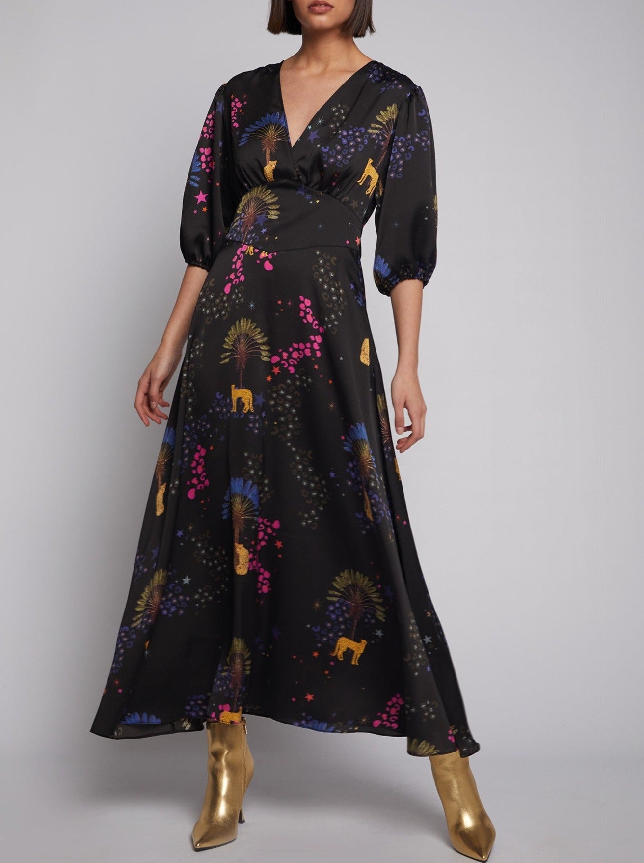 Vilagallo Natasha Midi Dress