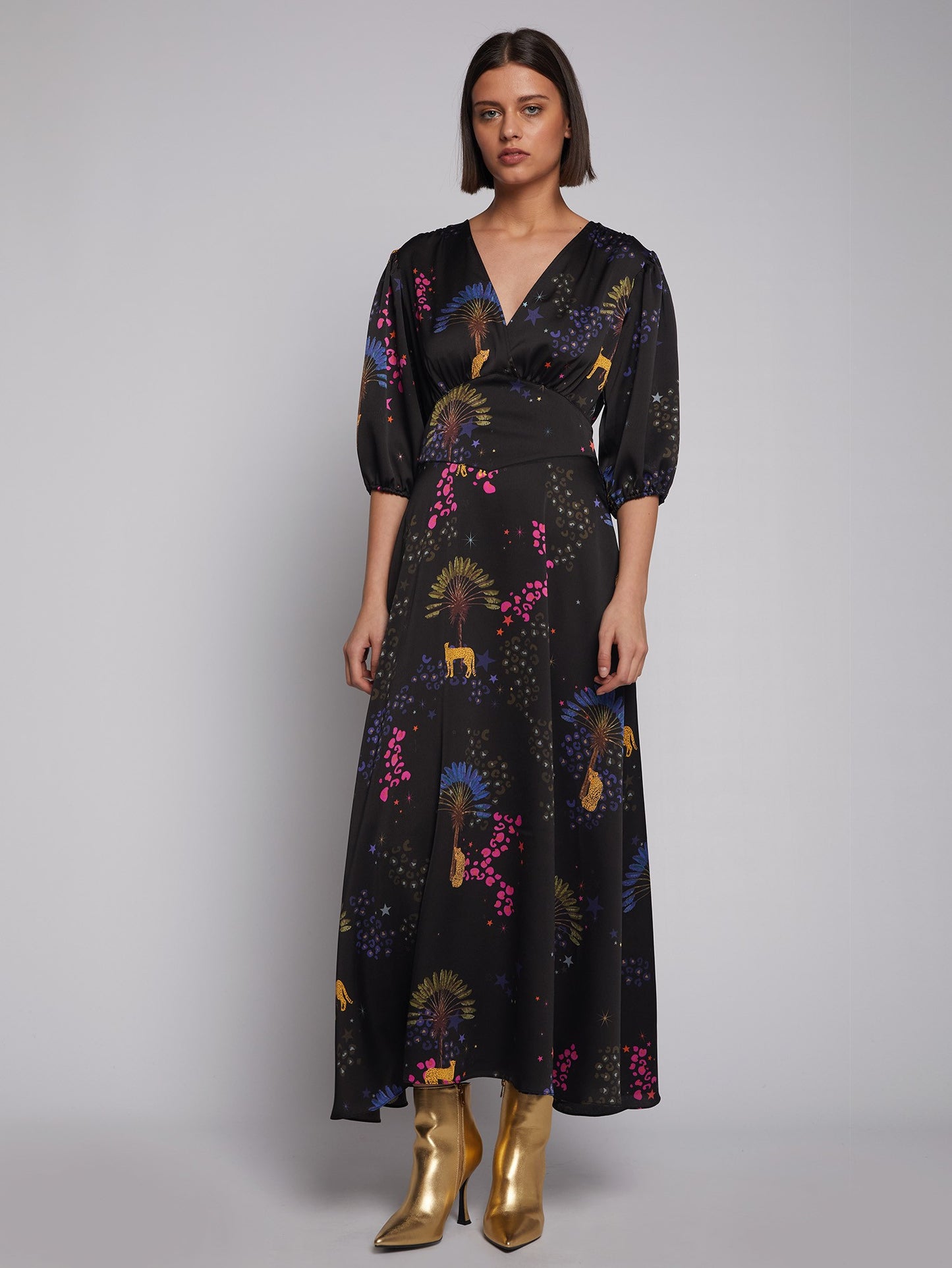 Vilagallo Natasha Midi Dress