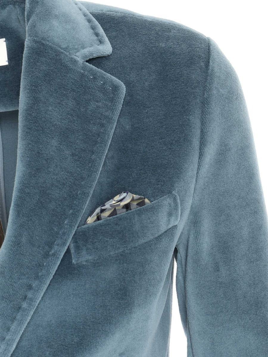 Circolo Giacca Slim Long Velour Blazer