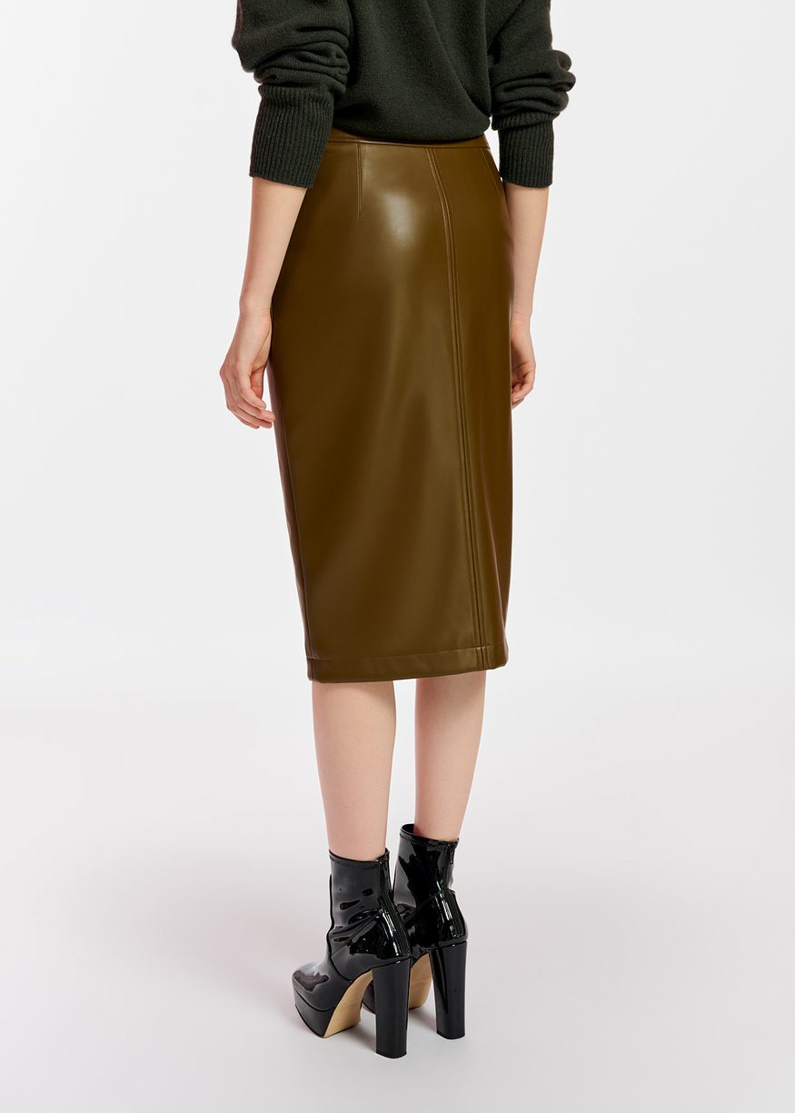 Essentiel Encourage Faux Leather Skirt