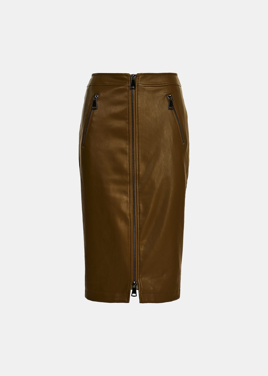 Essentiel Encourage Faux Leather Skirt