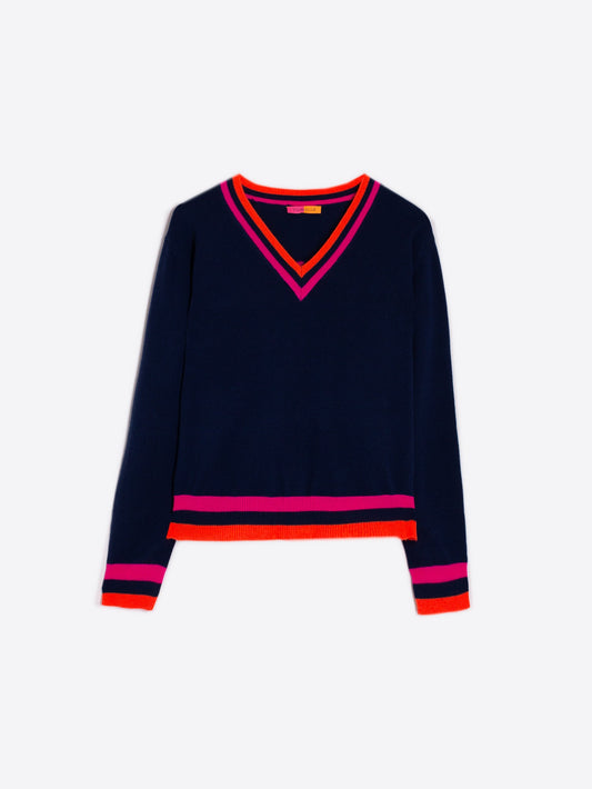 Vilagallo Intarsia Pullover Sweater
