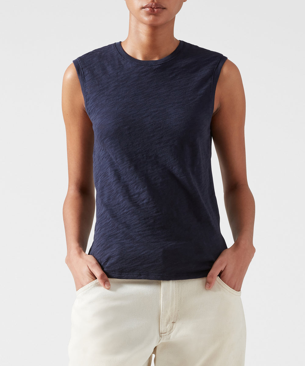 ATM Slub Jersey Sleeveless Schoolboy Tee