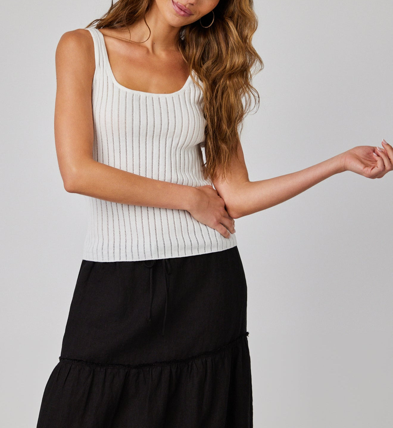 Bella Dahl Open Knit Tank