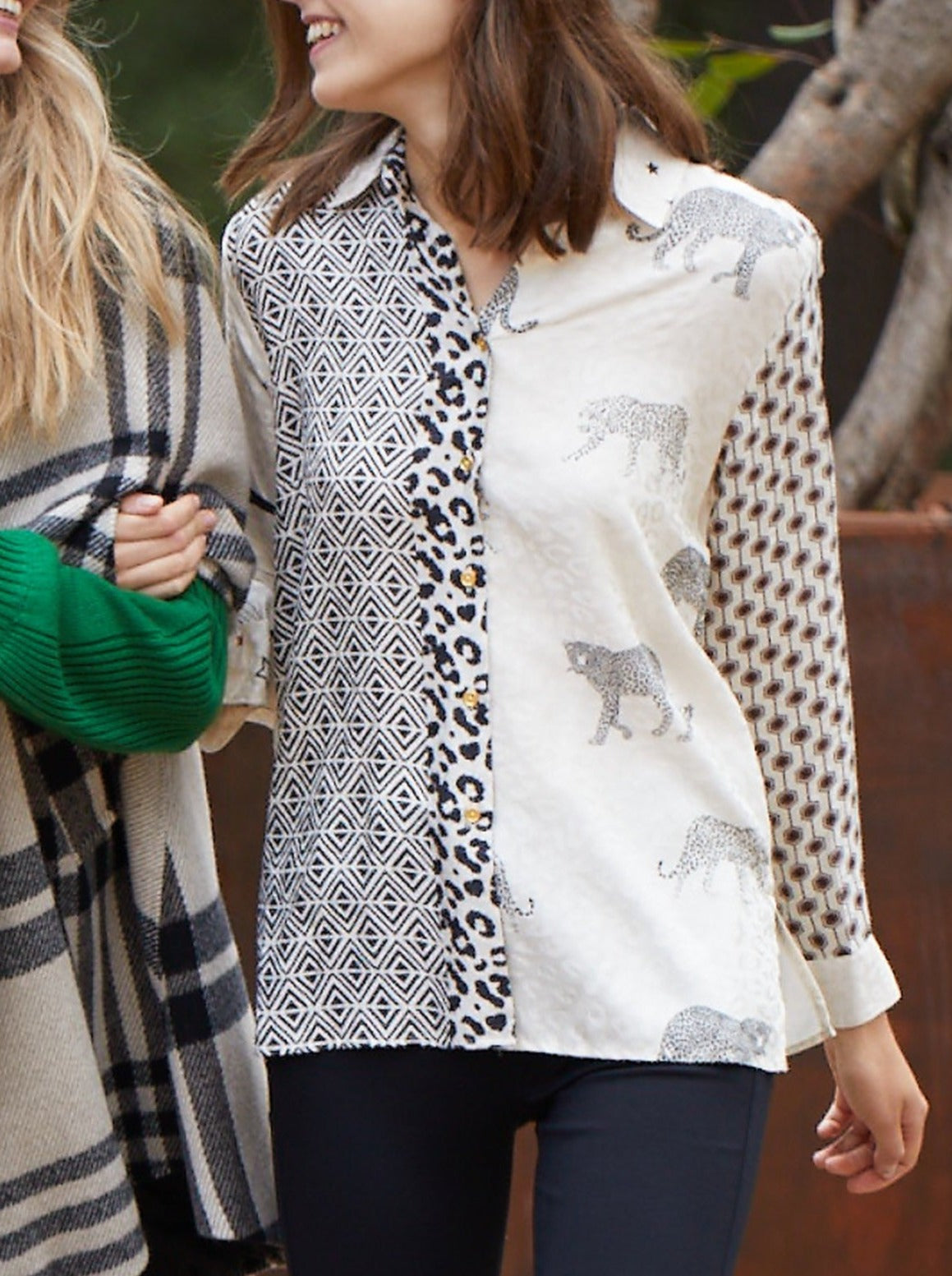 Vilagallo Irina Patchwork Shirt