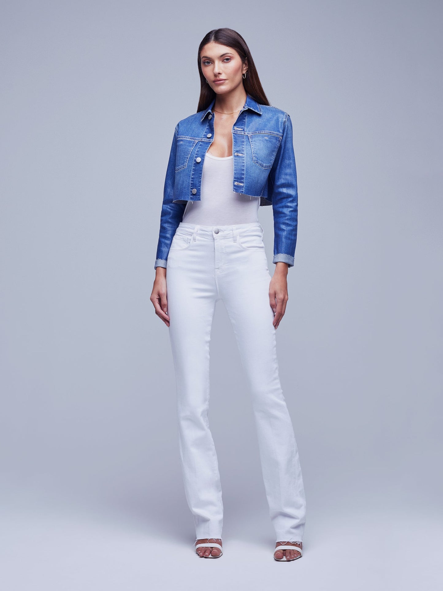 Lagence Wesley Crop Raw Jacket