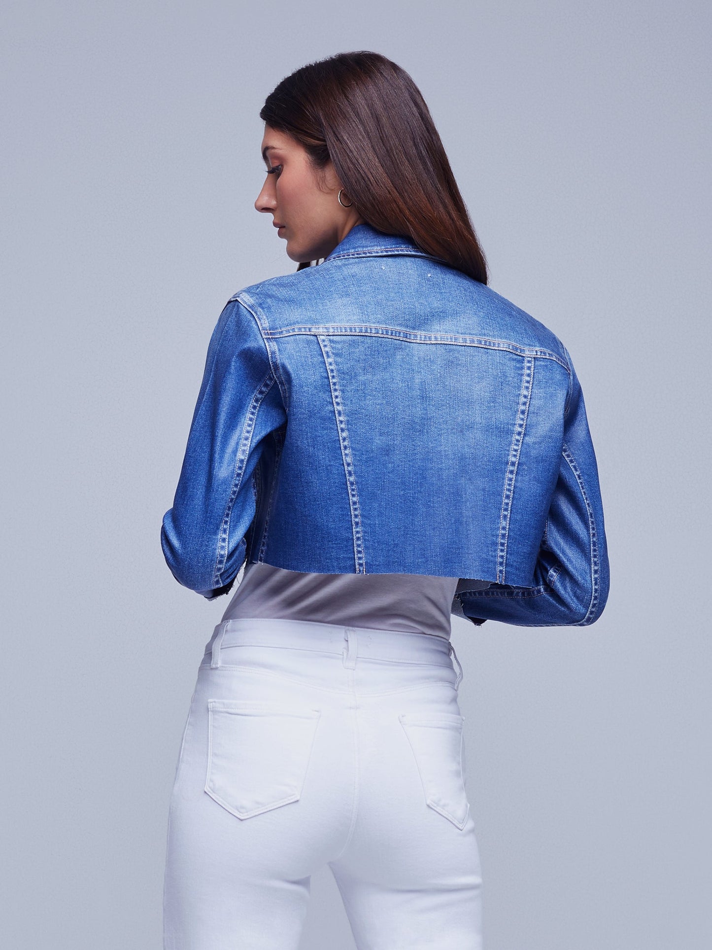 Lagence Wesley Crop Raw Jacket