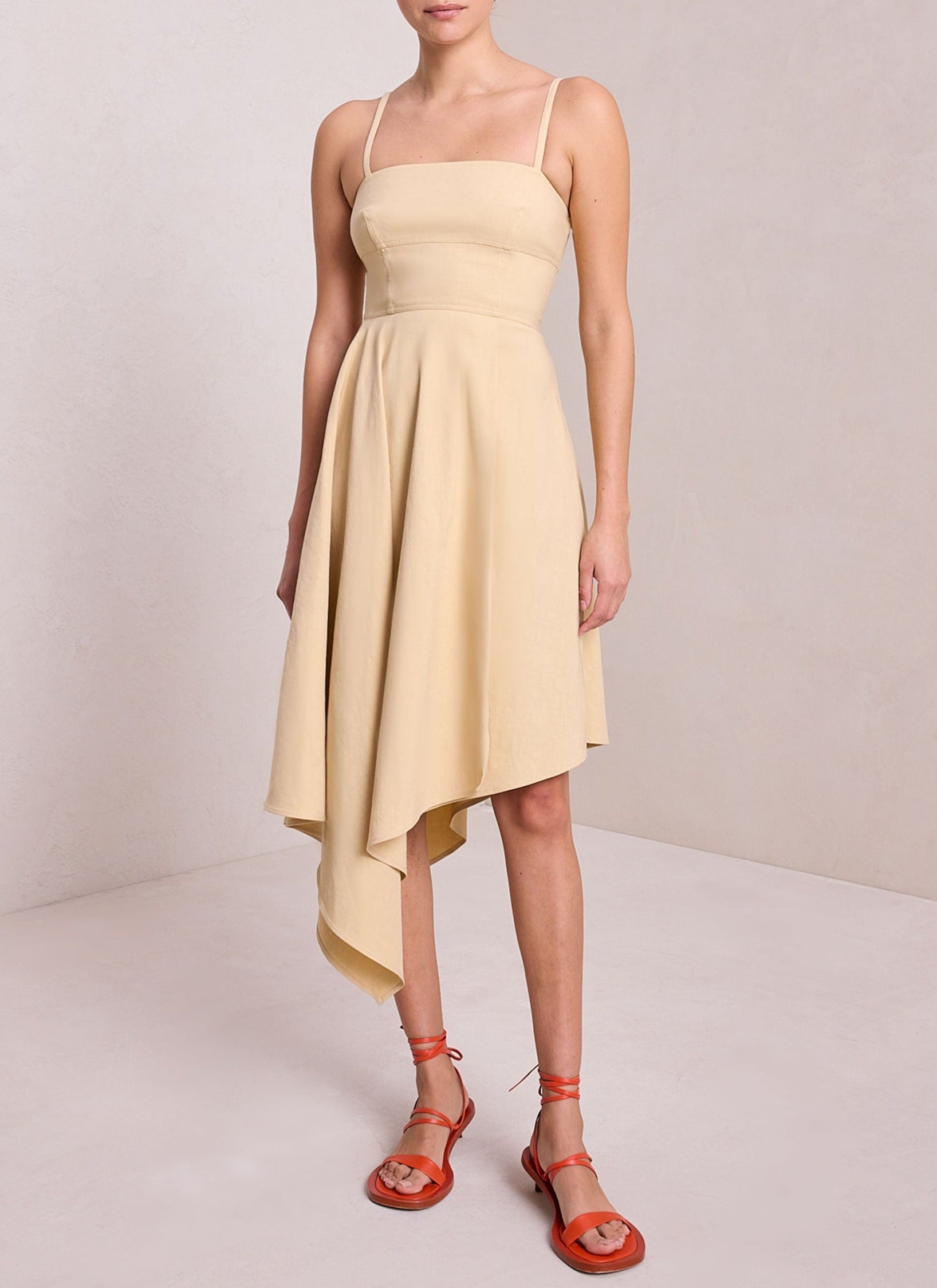 Highest Quality Linen Midi Dress Verona