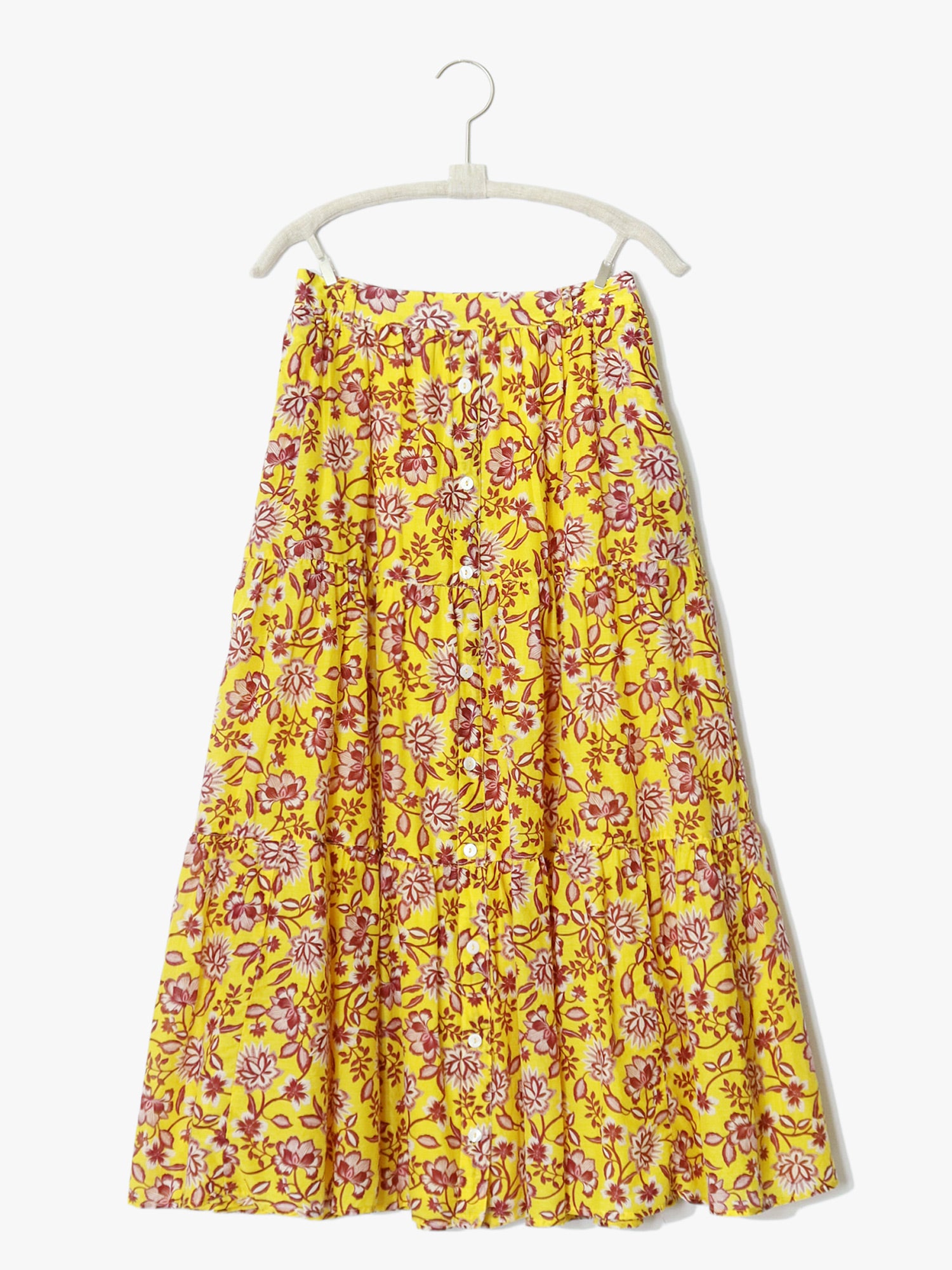 Zara yellow hotsell maxi skirt