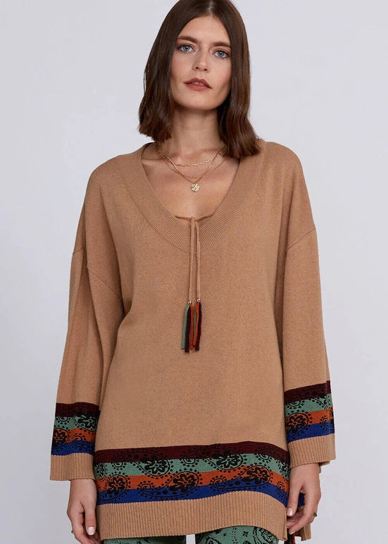Verbena Cashmere Wool Blend Tunic - Top