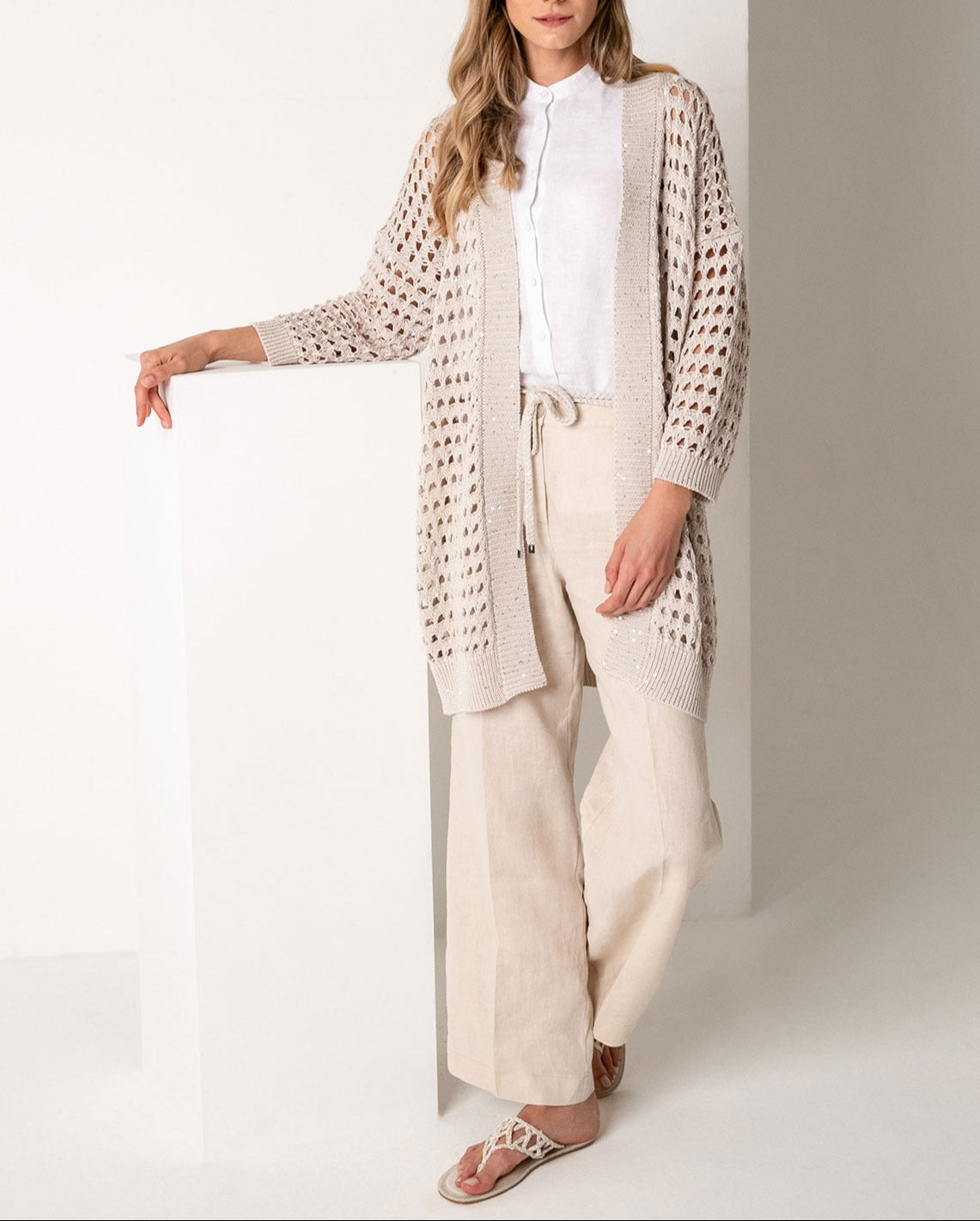 Purotatto Open Stitch Cardigan