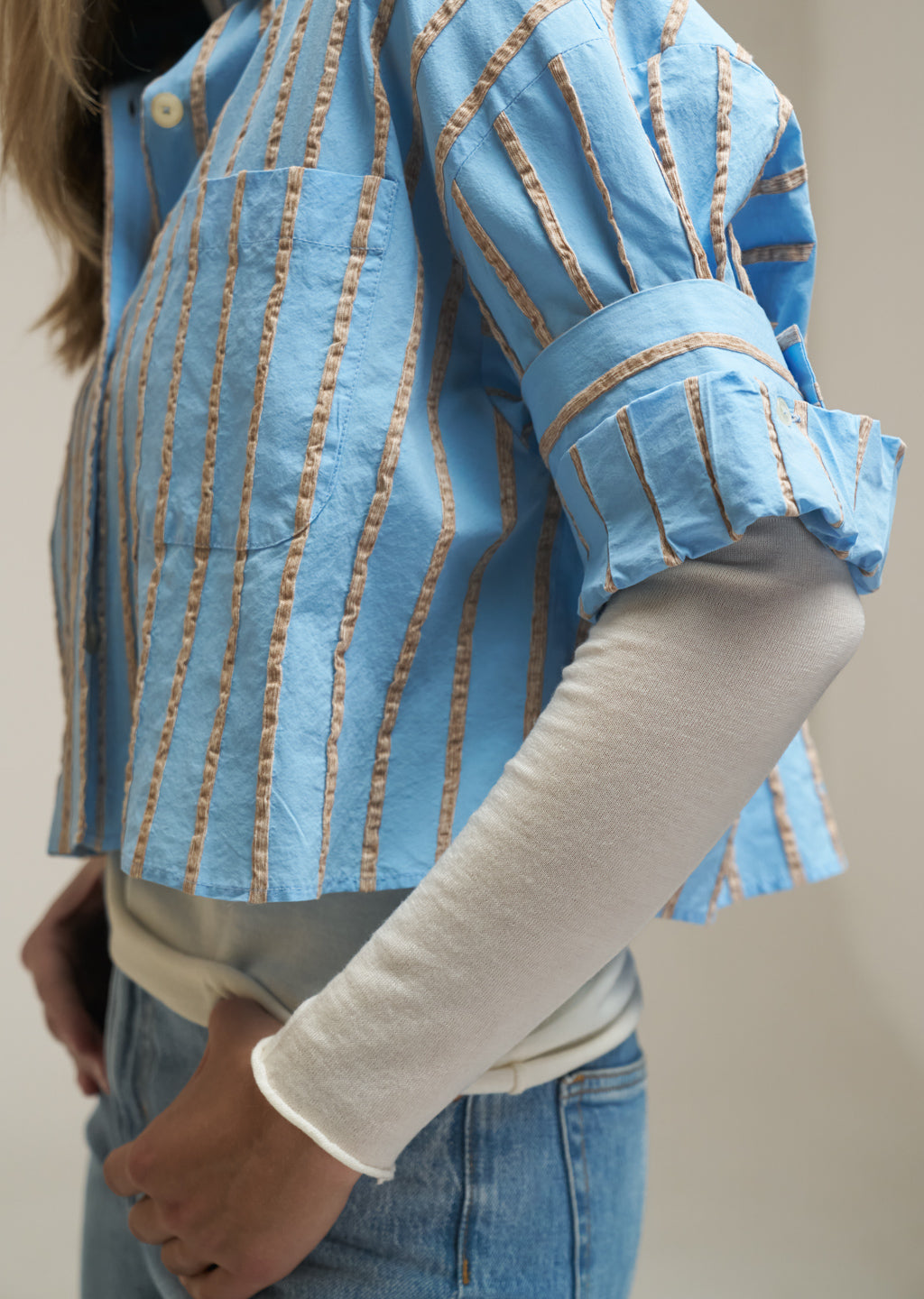 0039 Italy Marike Stripe Blouse