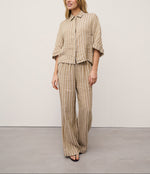 0039 Italy Tamina Linen Stripe Pant