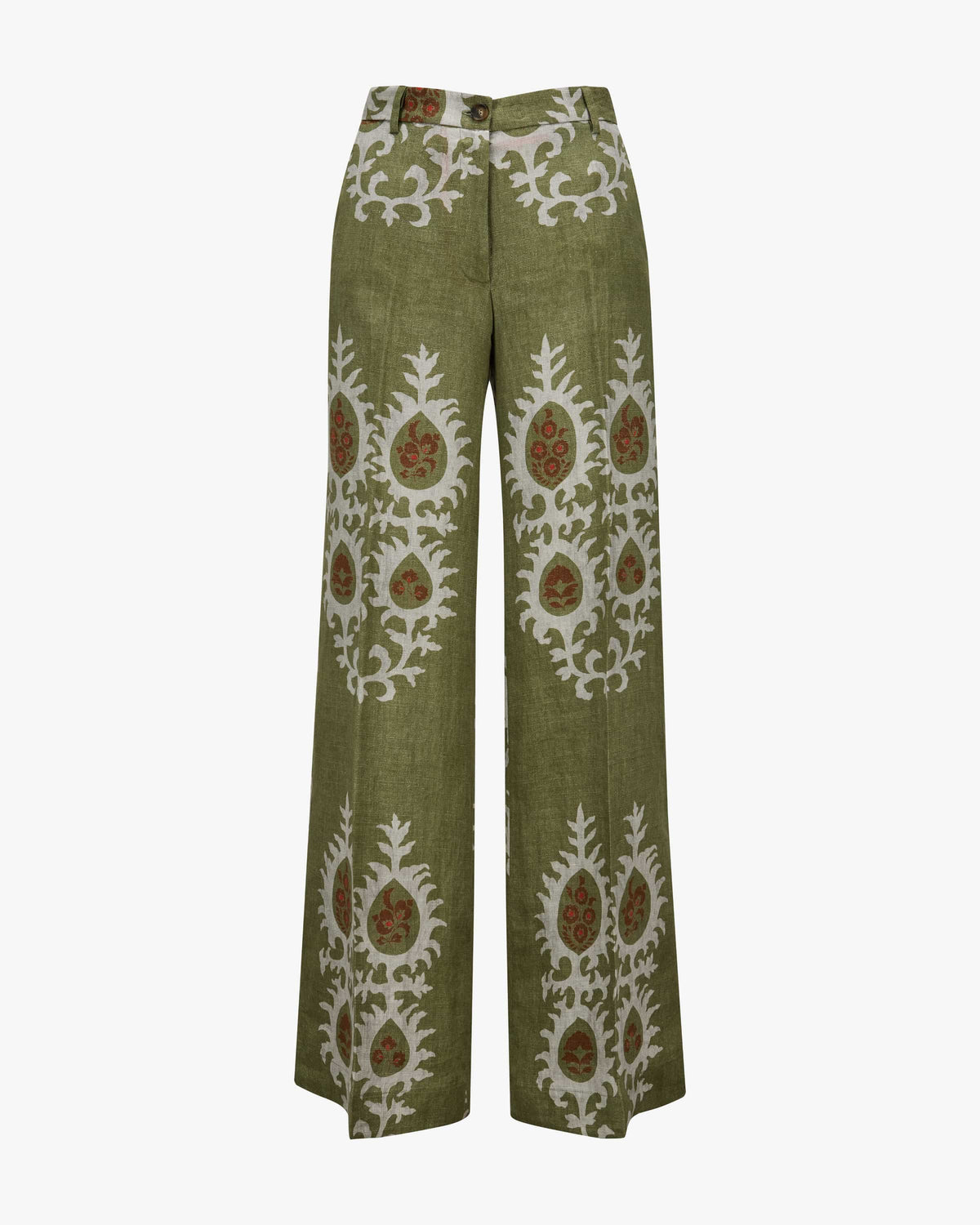 Bazar Deluxe Printed Linen Palazzo Trouser