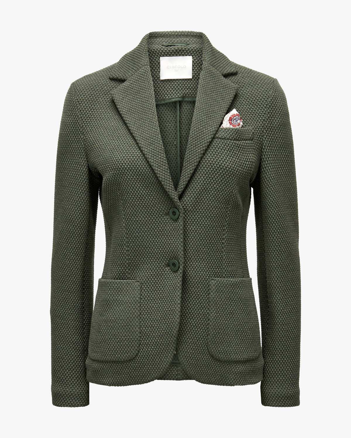 Circolo Nido D'ape Slim Fit Honeycomb Jacket