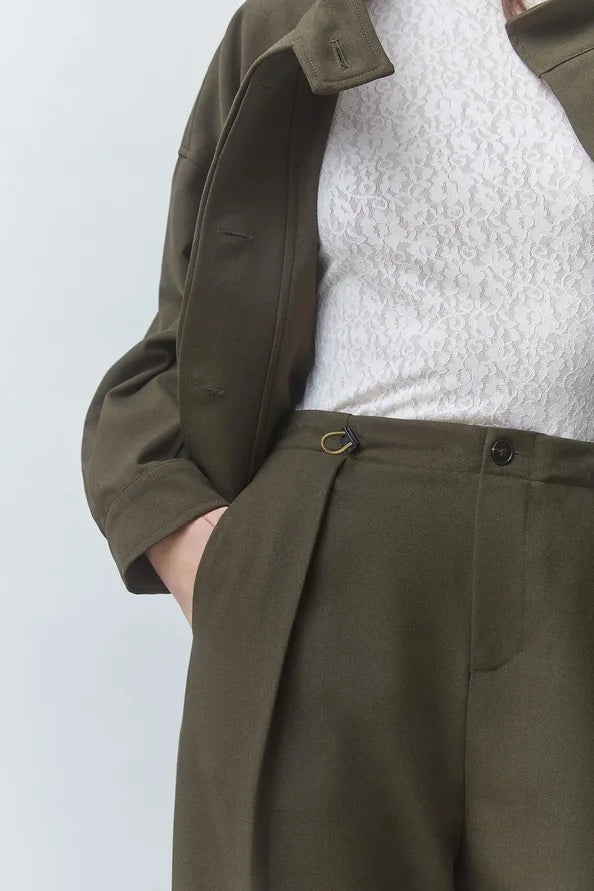 Suncoo Jio Drawstring Wide Leg Pant