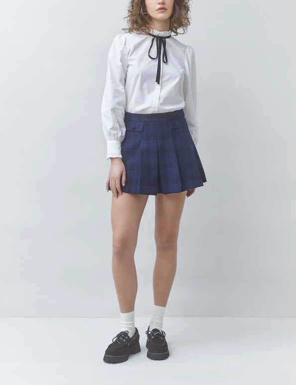 Suncoo Luisa Flowy Blouse With Bow Tie
