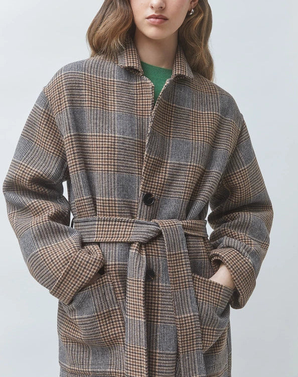 Suncoo Enjou Long Reversible Wool Coat