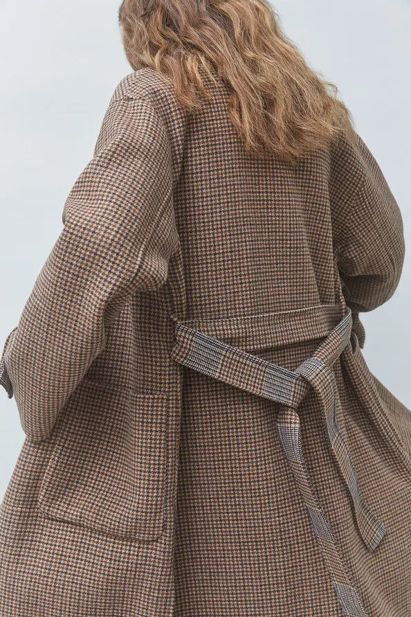 Suncoo Enjou Long Reversible Wool Coat