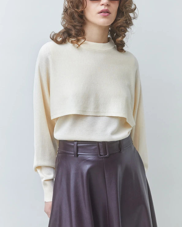 Suncoo Prava Crop Style Sweater