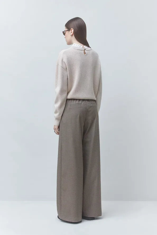 Suncoo Pacol Ruffle Collar Top